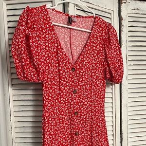 H&M Divided Res floral print mini dress